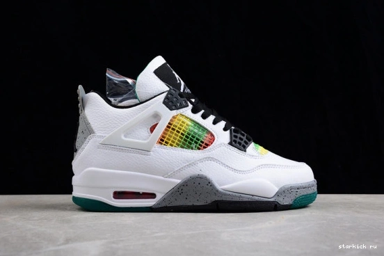 AQ9129-100 Green AQ9129-100 Retro Rasta 4 Jordan Lucid 0121